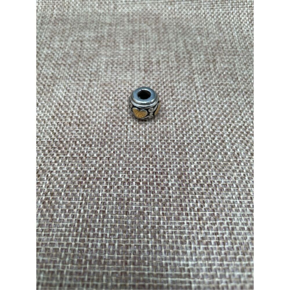 Brighton Heart Bead Charm Spacer Rope Silver Gold